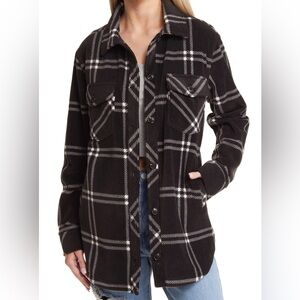 Thread & Supply Black Plaid Shacket